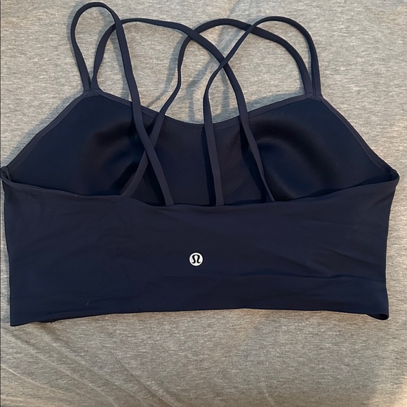 Lululemon Like a Cloud Longline Bra B/C (Club Blue) Size 12 - Picture 2 of 2
